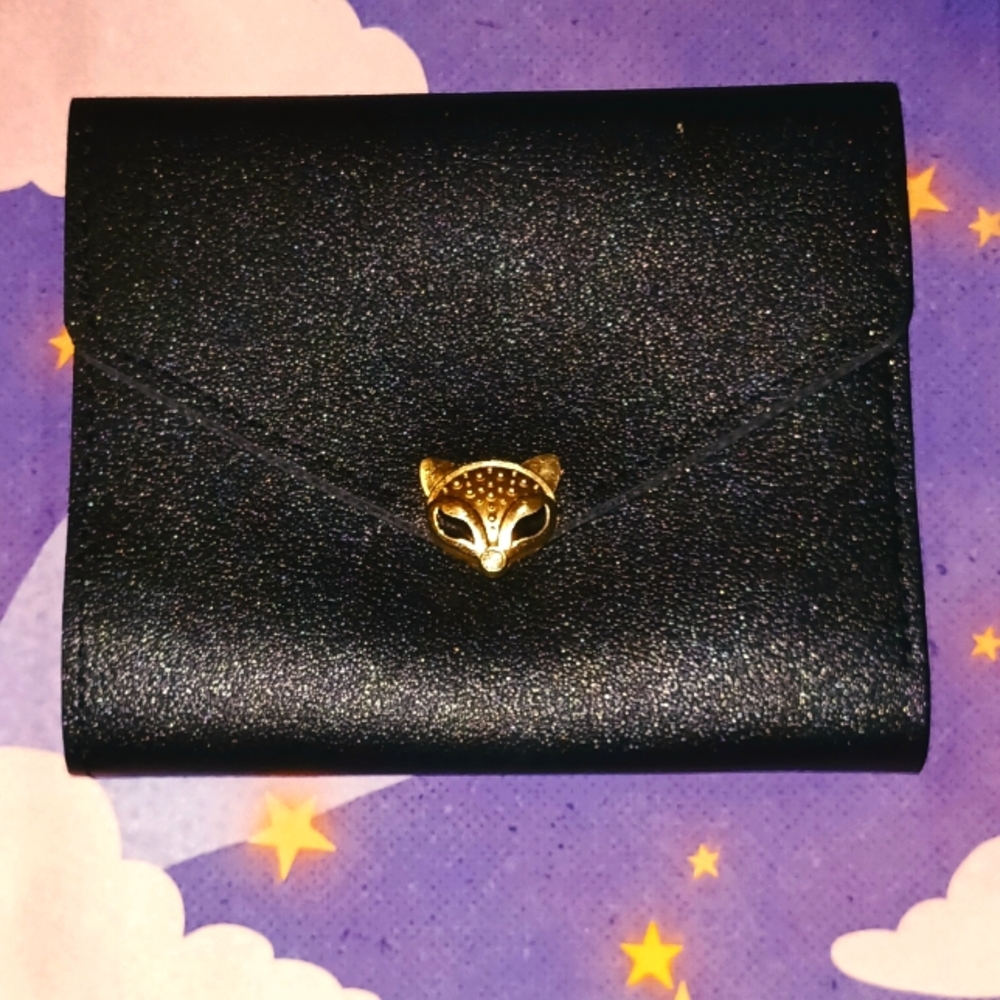 Envelope Faux Leather Fox Wallet